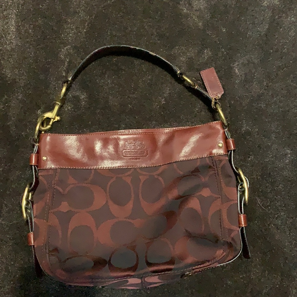 Burgundy Coach bag